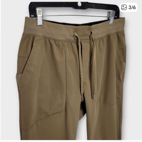lululemon athletica ABC Jogger Pants Warpstreme Artifact Brown Olive Medium - Picture 4 of 10